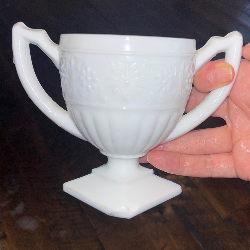 Milk Glass sugar bowl
